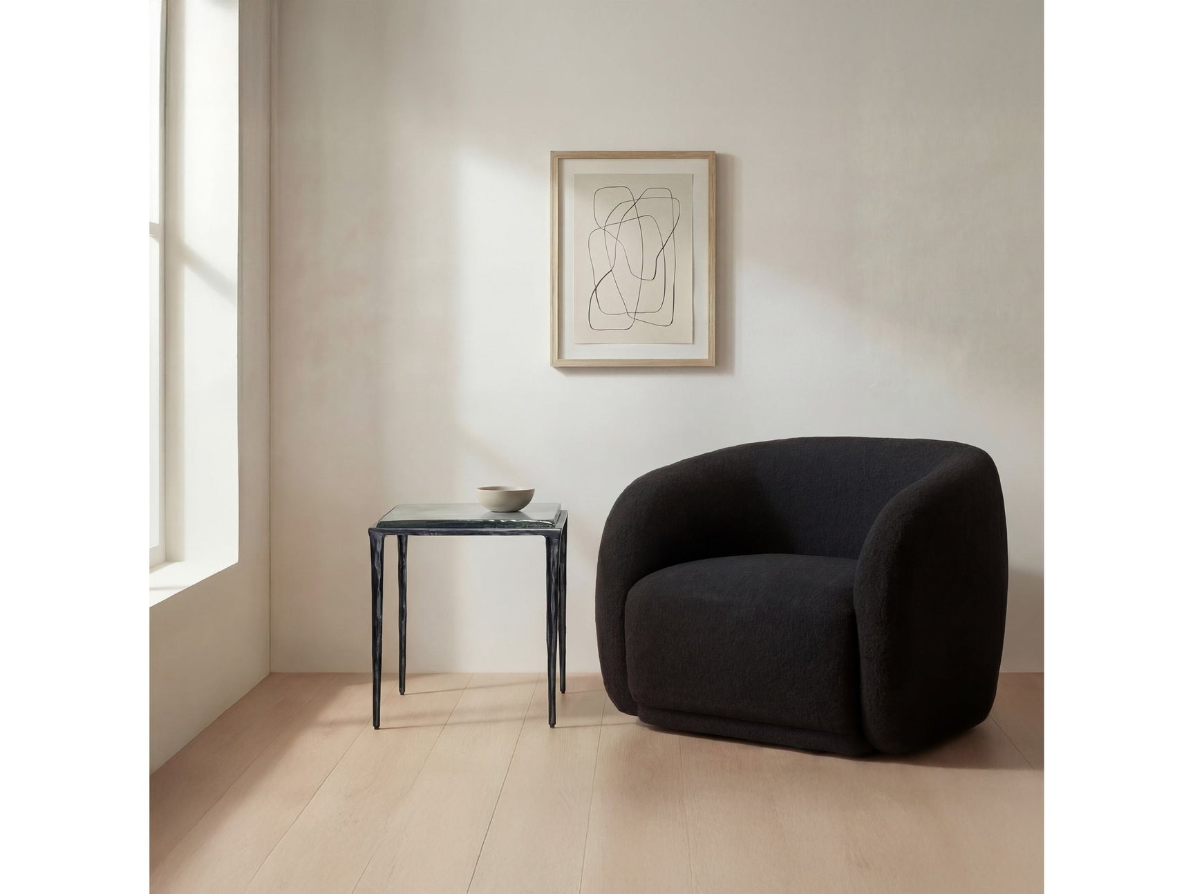 Mari Clear Side Table - Ornate Home