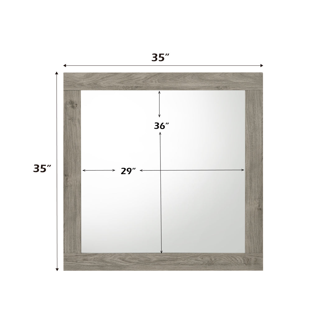 Mari Light Gray Mirror - Ornate Home