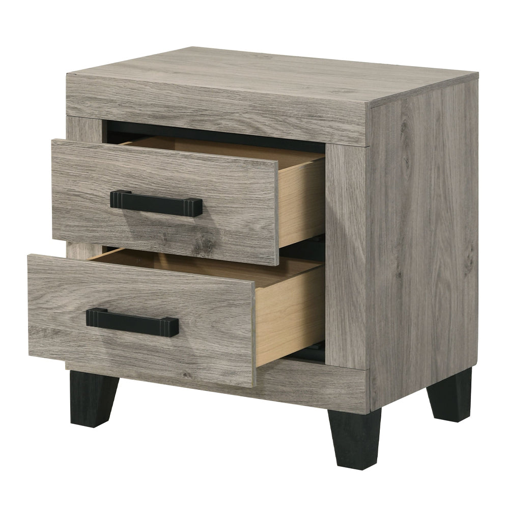 Mari Light Gray Nightstand - Ornate Home