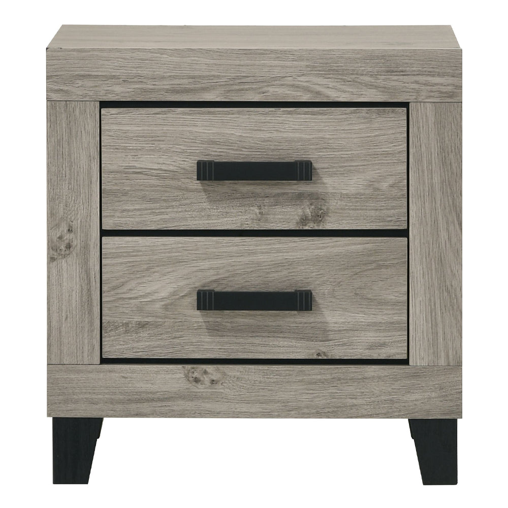 Mari Light Gray Nightstand - Ornate Home