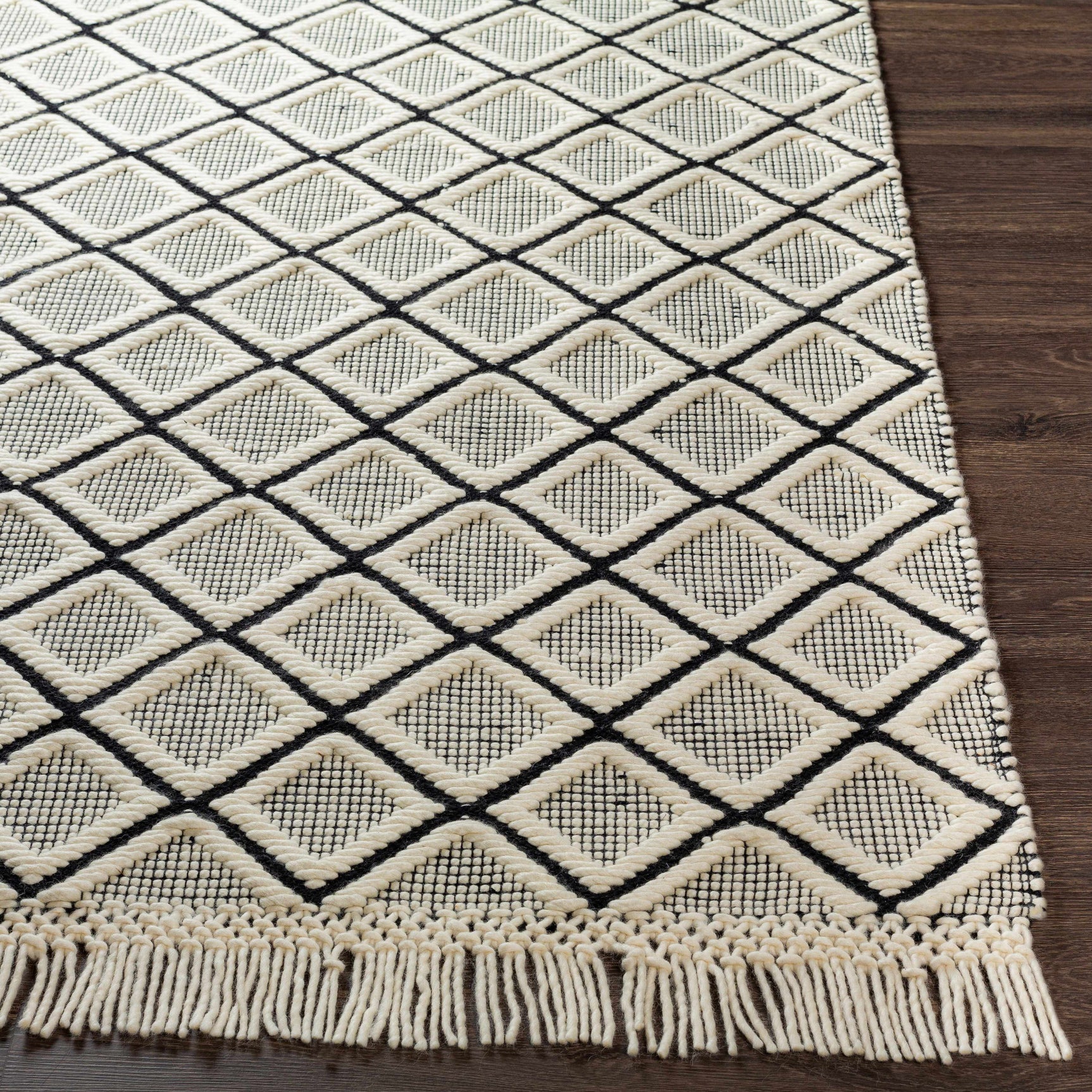 Maria Textured Hand Woven Wool Rug - Clearance - Ornate Home
