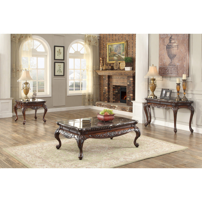 Mariacarla Dark Cherry End Table - Ornate Home