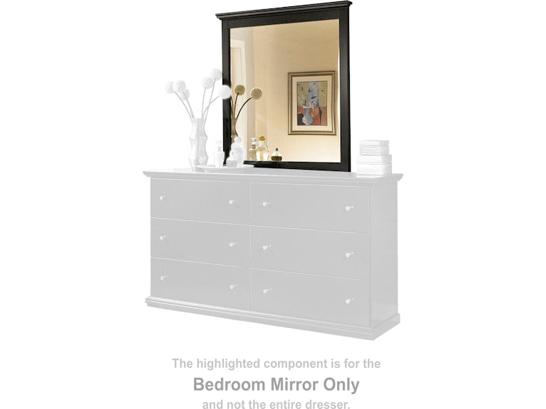 Maribel Black Bedroom Mirror - Ornate Home
