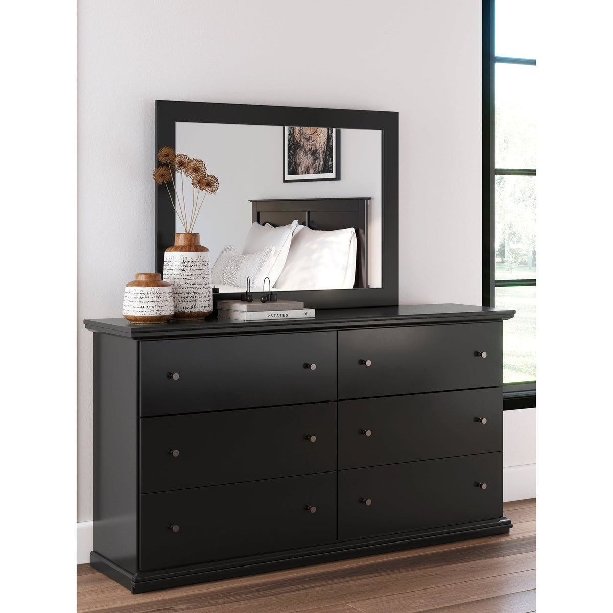 Ashley Furniture Maribel Black Dresser & Mirror