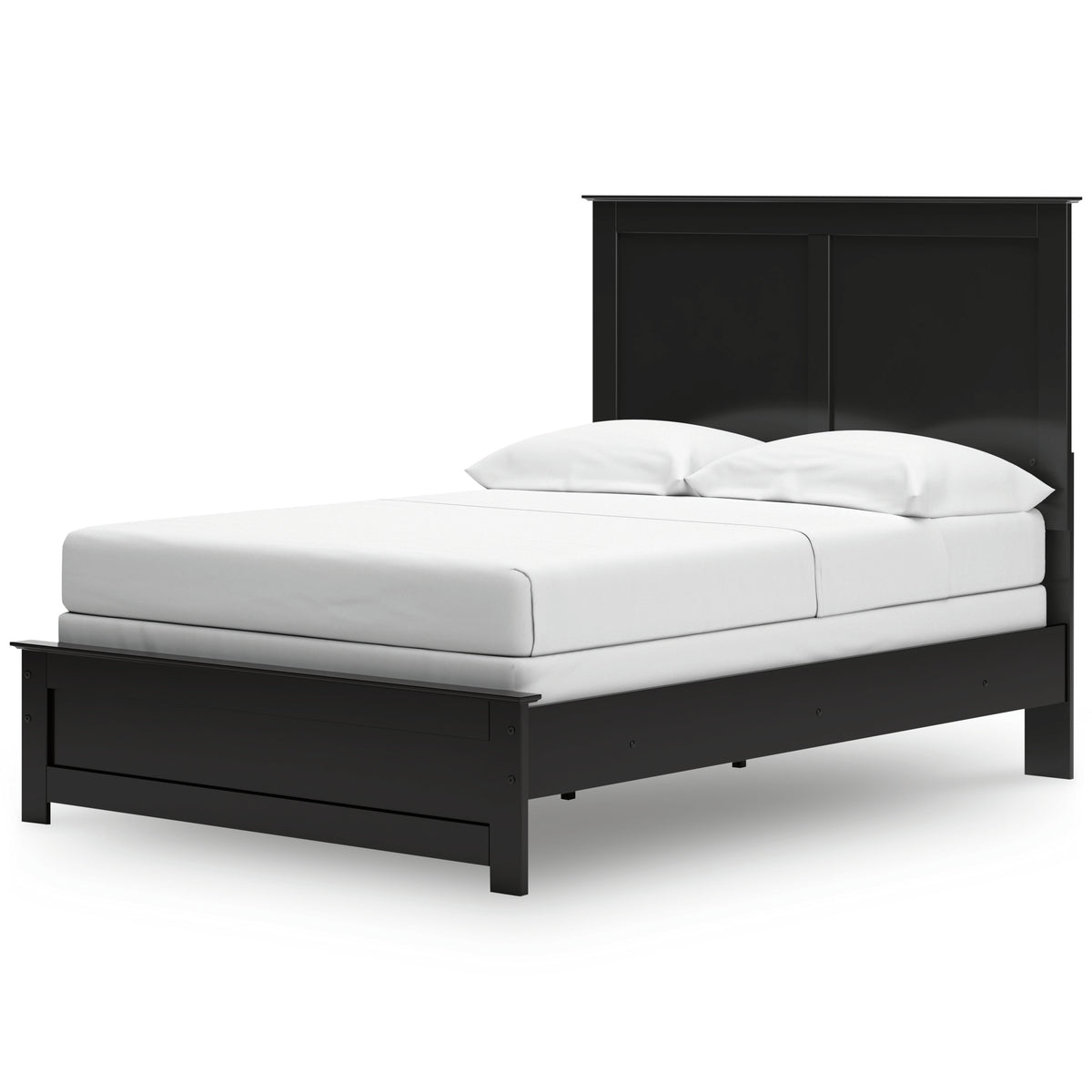 Maribel Black Full Panel Bed, Chest and Nightstand - Ornate Home