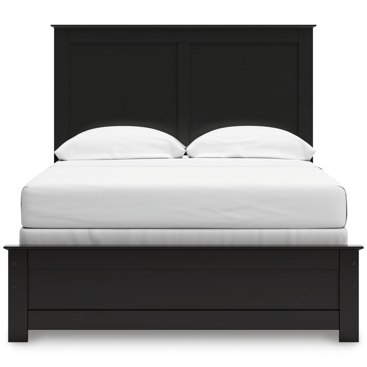Maribel Black Full Panel Bed, Chest and Nightstand - Ornate Home
