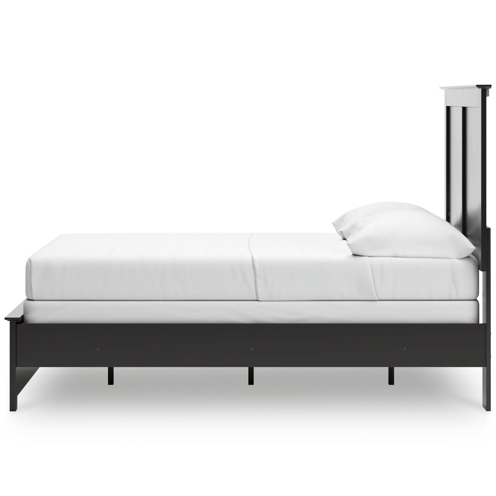 Maribel Black Full Panel Bed, Chest and Nightstand - Ornate Home
