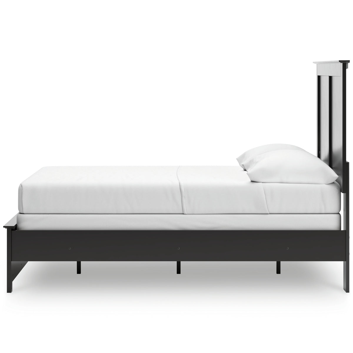 Maribel Black Full Panel Bed, Dresser, Mirror, Chest and Nightstand - Ornate Home