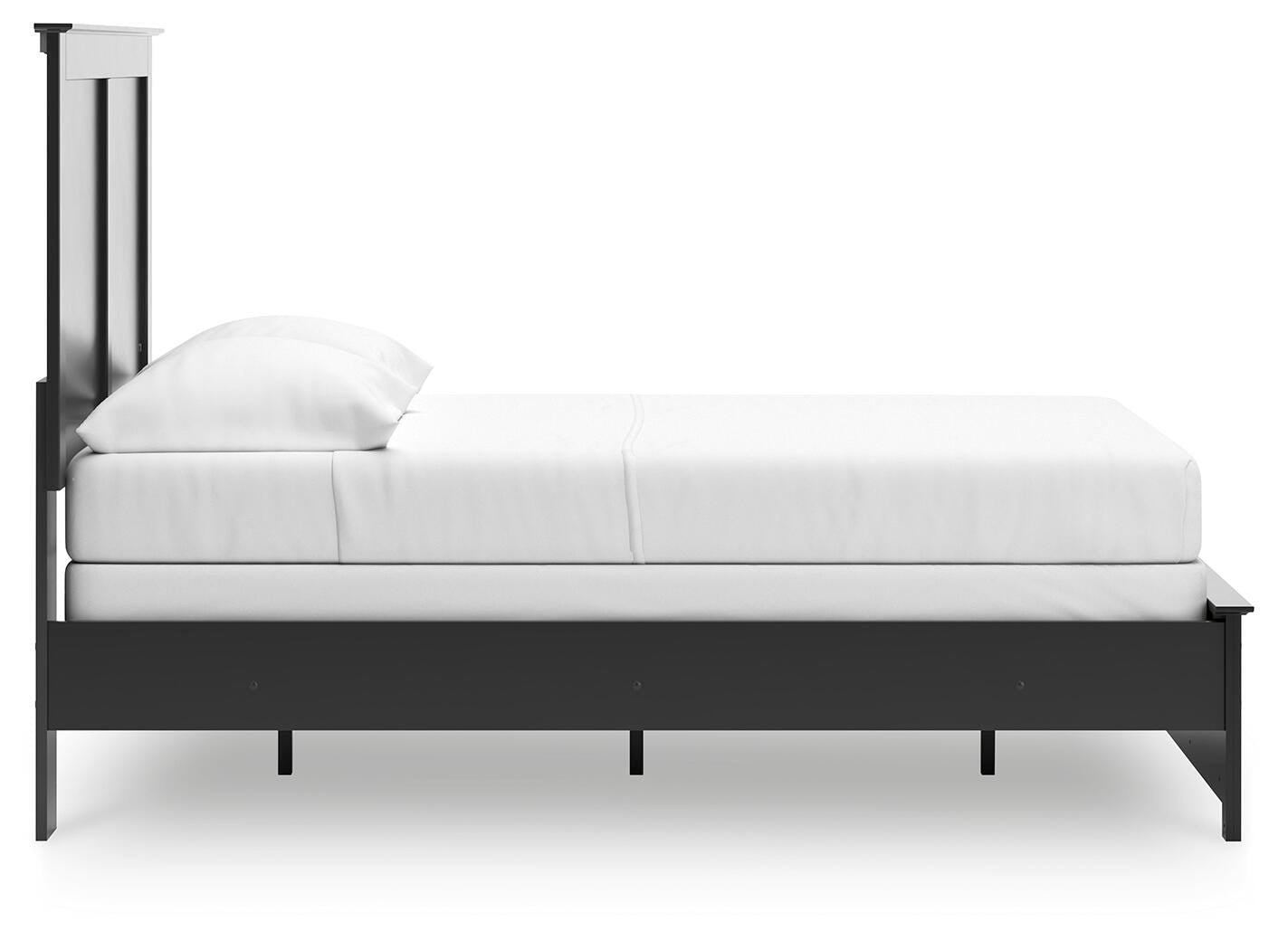 Maribel Black Full Panel Bed, Dresser and Nightstand - Ornate Home