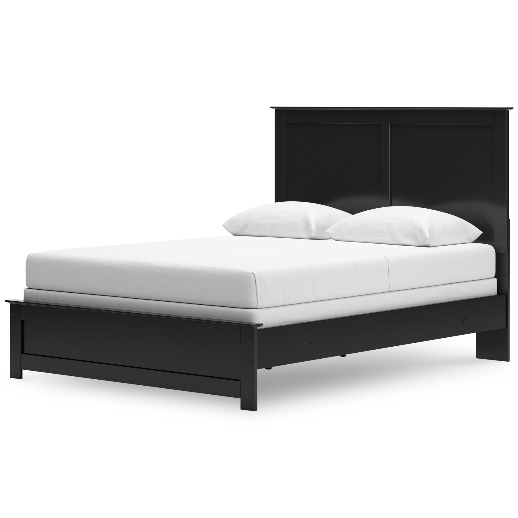 Maribel Black Queen Panel Bed, Chest and 2 Nightstands (Online Special Price) - Ornate Home