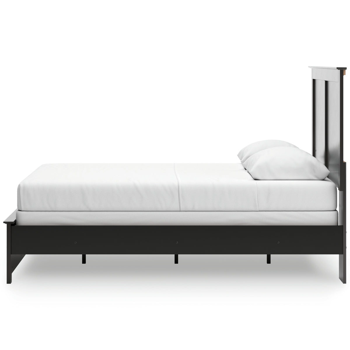Maribel Black Queen Panel Bed, Chest and Nightstand - Ornate Home