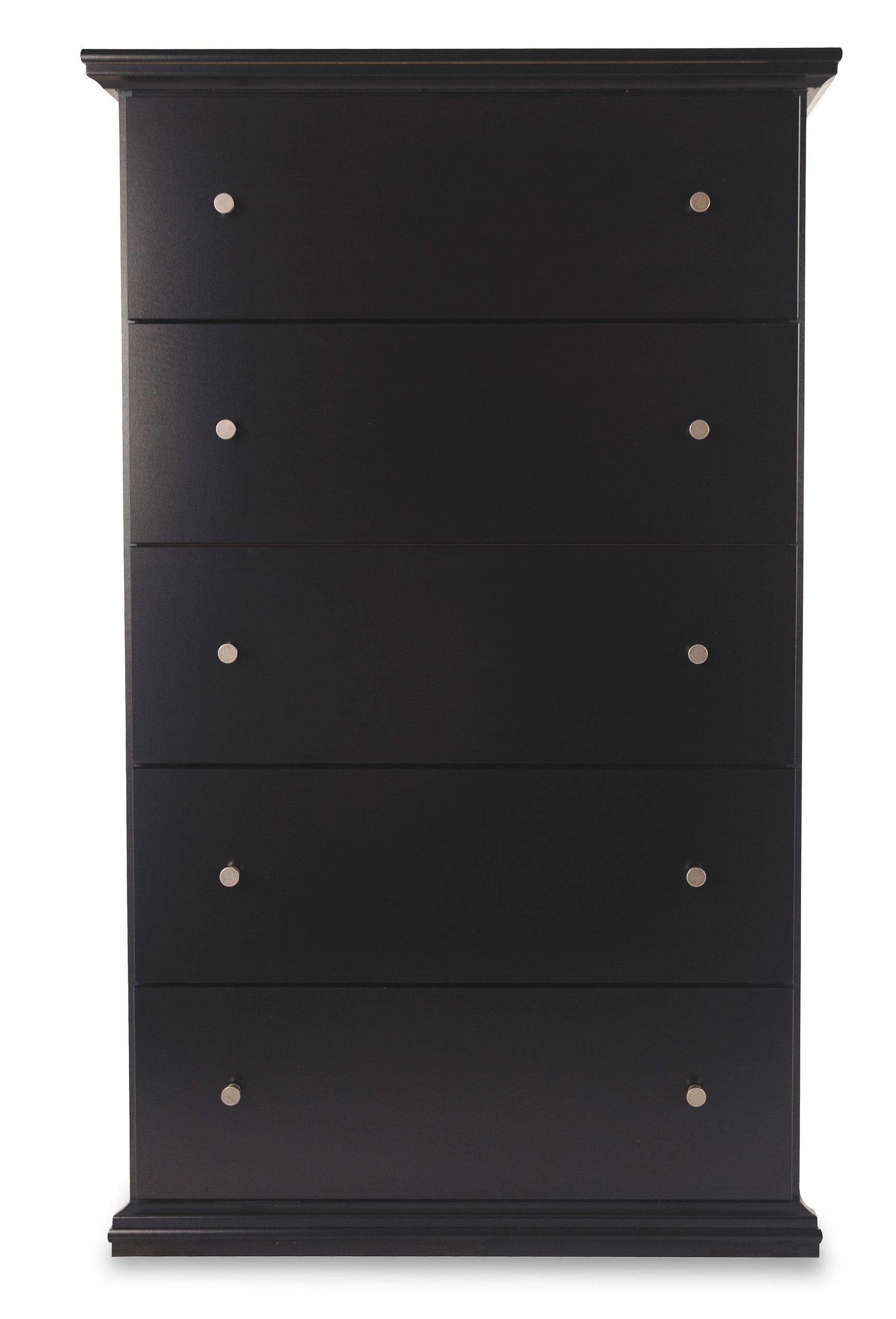 Maribel Black Twin Panel Bed, Dresser, Mirror, Chest and Nightstand - Ornate Home