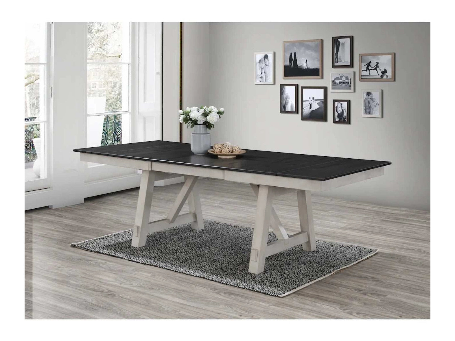Maribelle Chalk & Gray Dining Room Table - Ornate Home