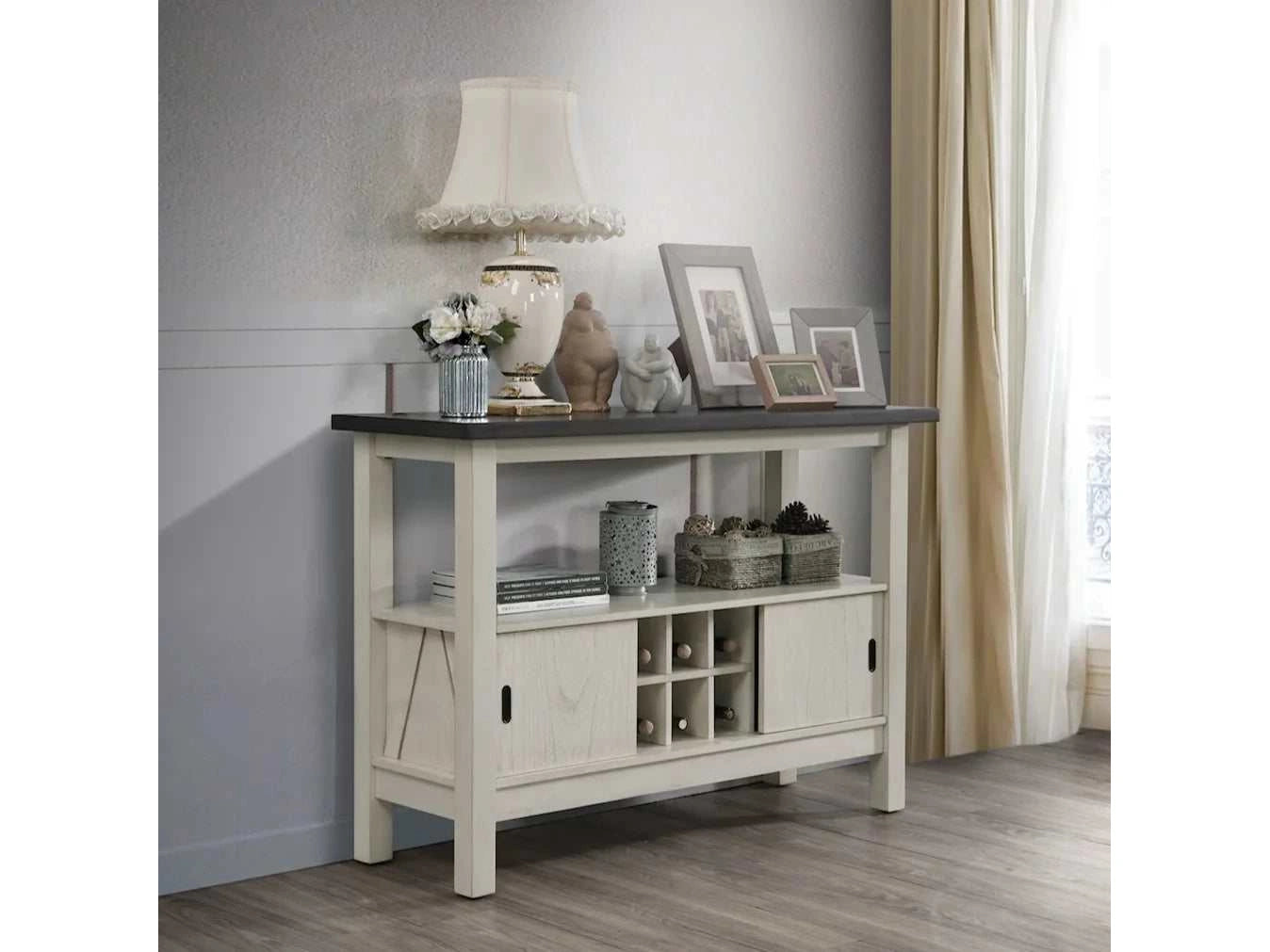 Maribelle Chalk & Warm Gray Server/Sideboard - Ornate Home