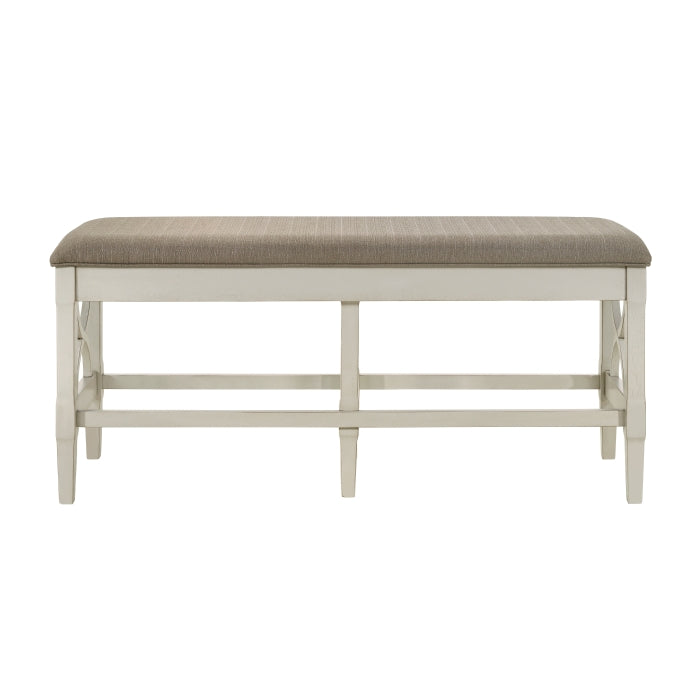 Maribelle Gray/Khaki Counter Height Bench - Ornate Home