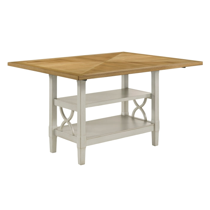 Maribelle Light Oak/Gray Counter Height Table - Ornate Home