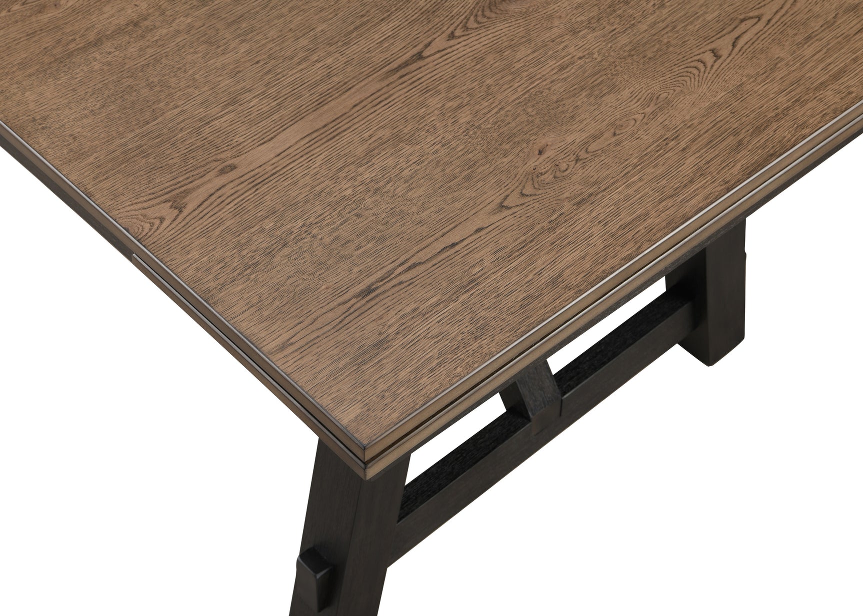 Maribelle Wheat/Charcoal Extendable Dining Table - Ornate Home