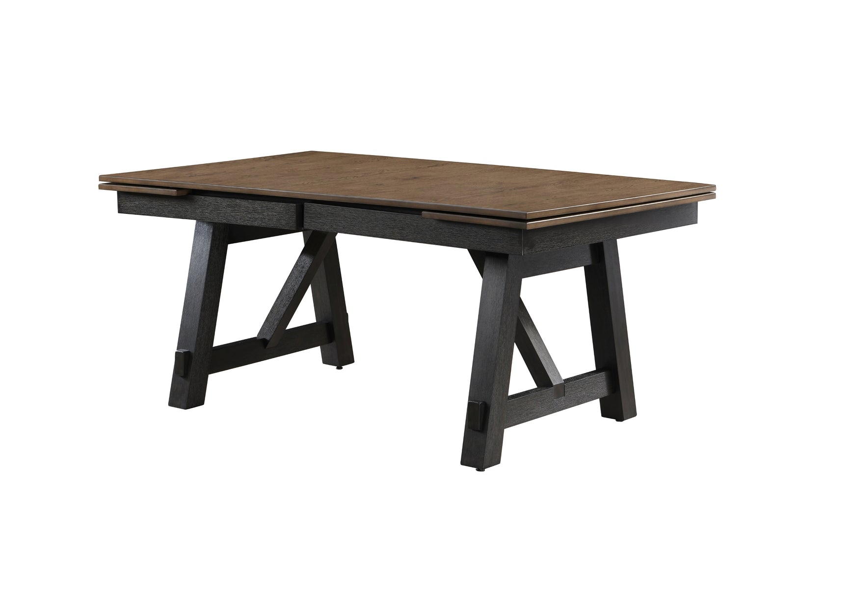 Maribelle Wheat/Charcoal Extendable Dining Table - Ornate Home