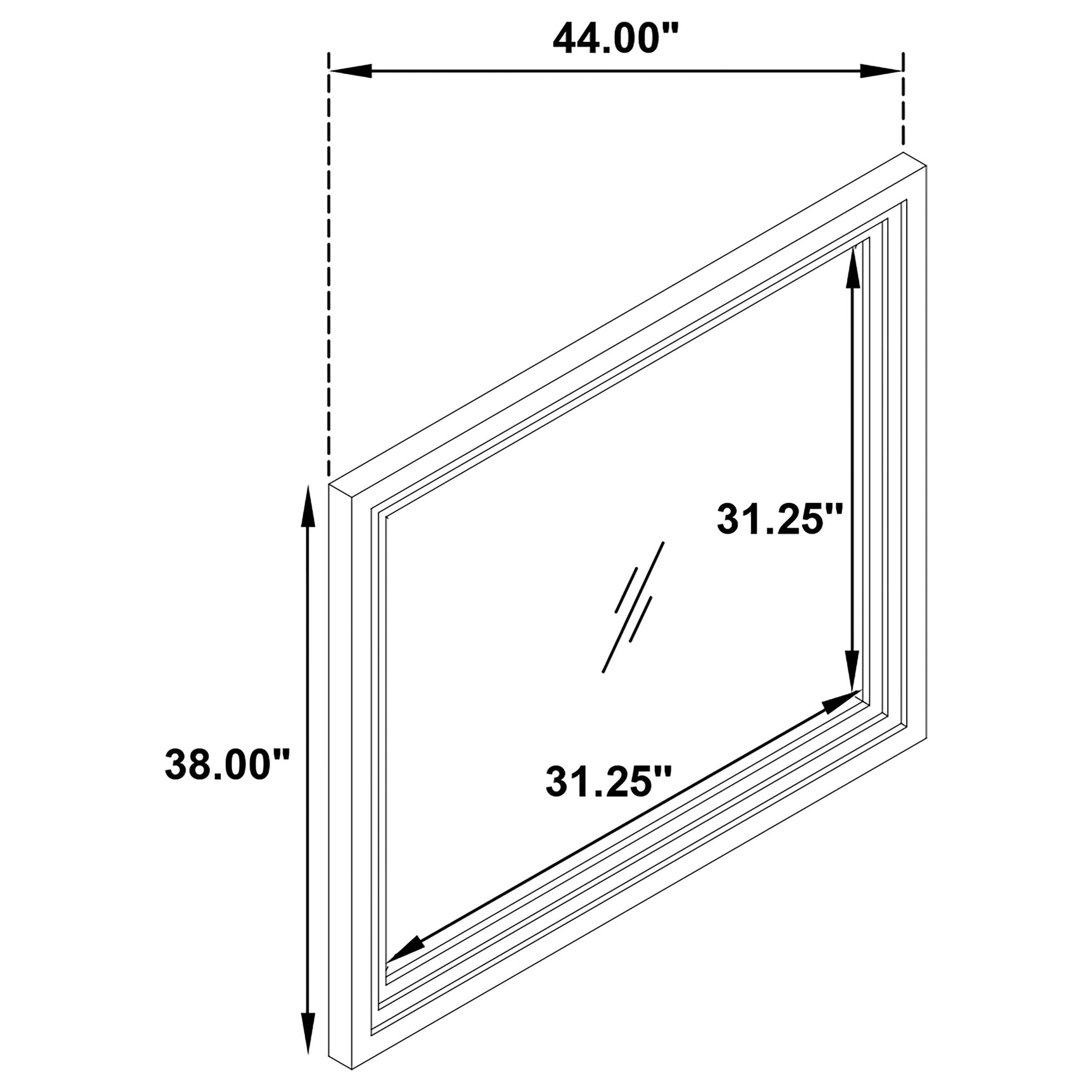 Marielle Distressed White Dresser Mirror - Ornate Home