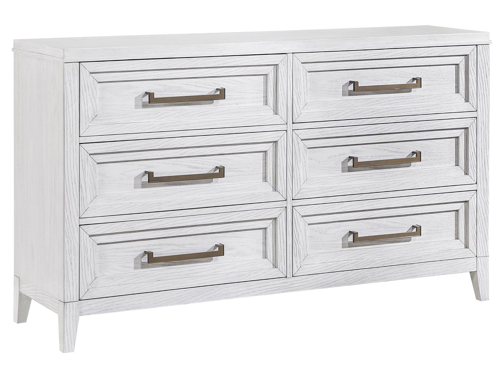 Marielle Distressed White Dresser - Ornate Home
