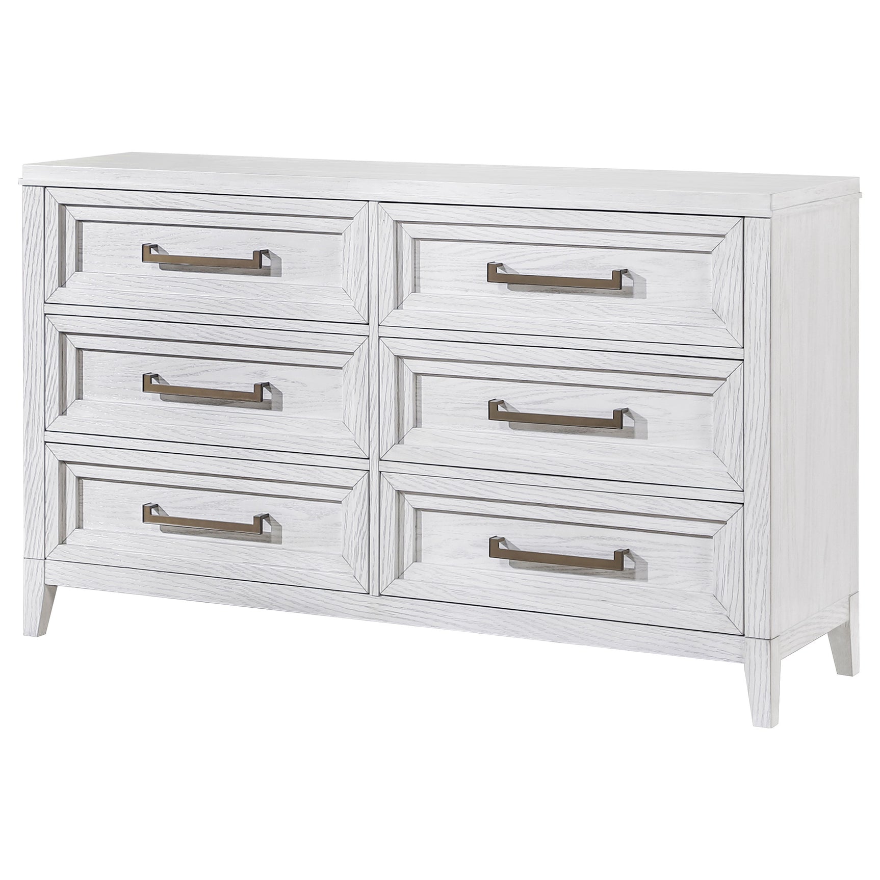 Marielle Distressed White Dresser - Ornate Home