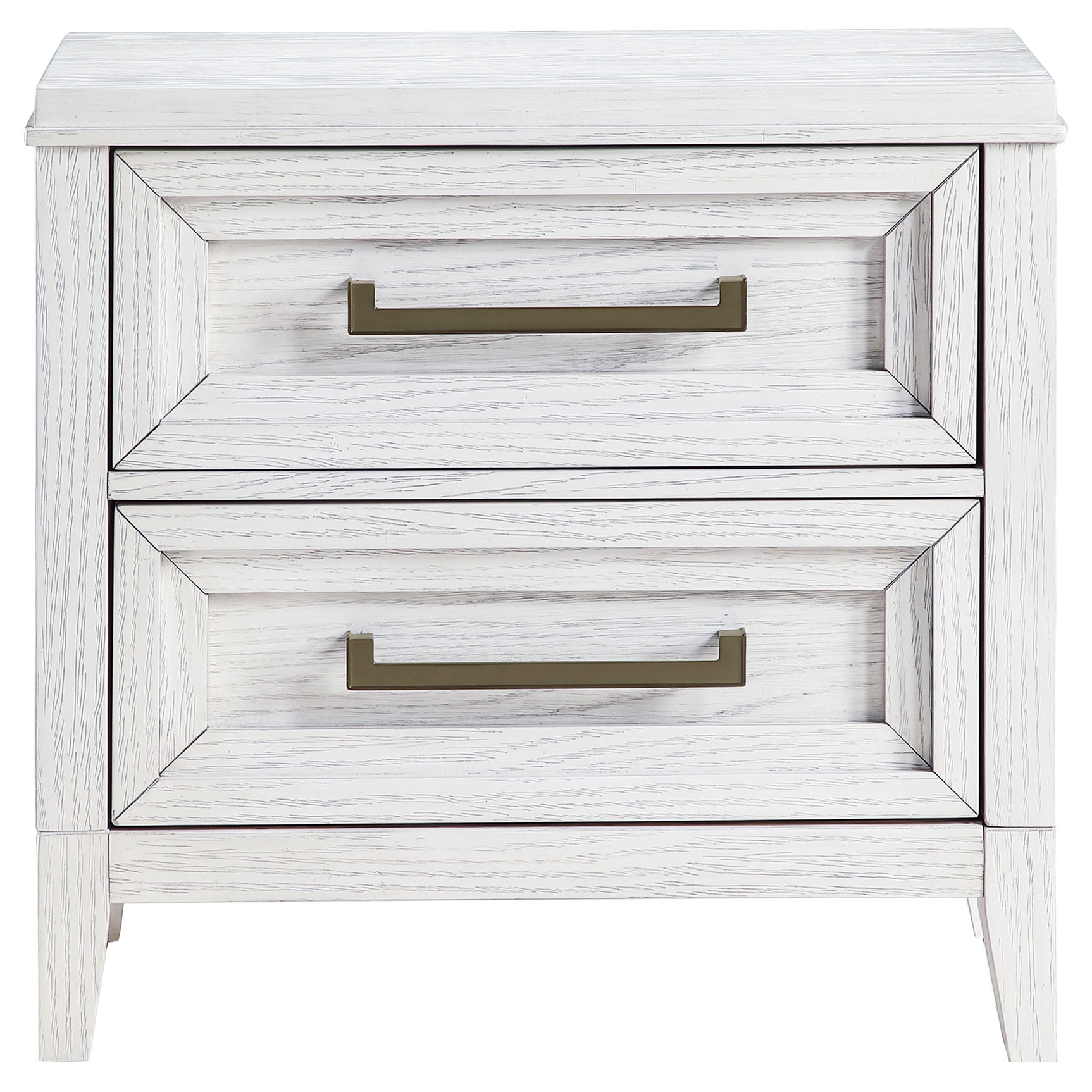 Marielle Distressed White Nightstand - Ornate Home