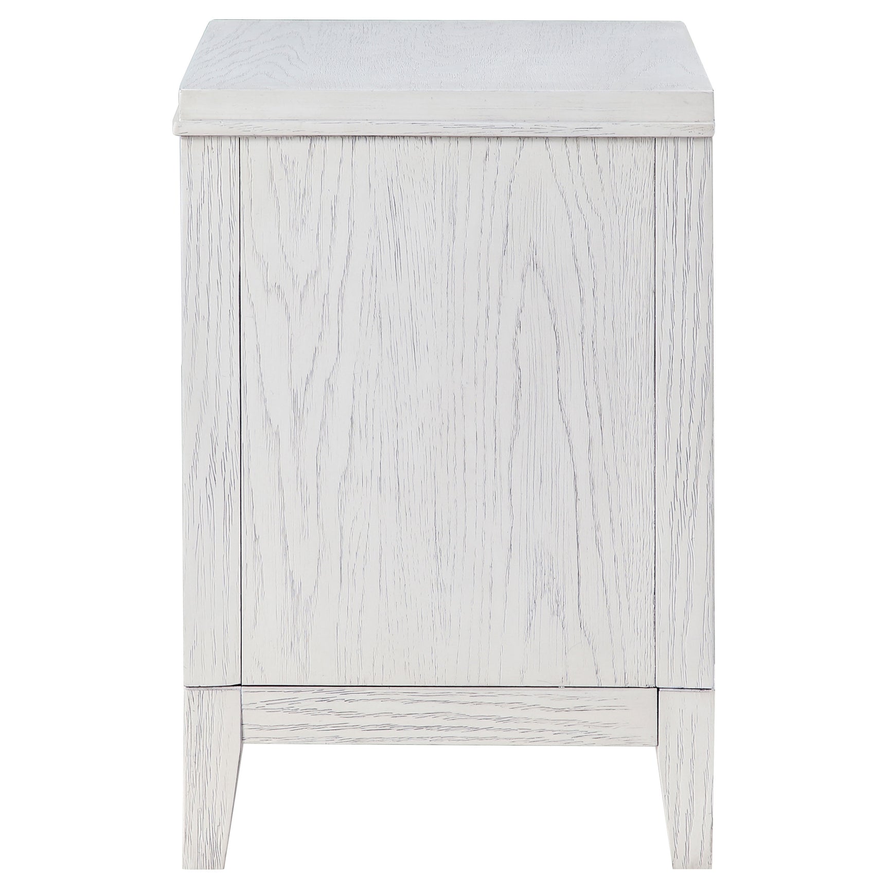 Marielle Distressed White Nightstand - Ornate Home
