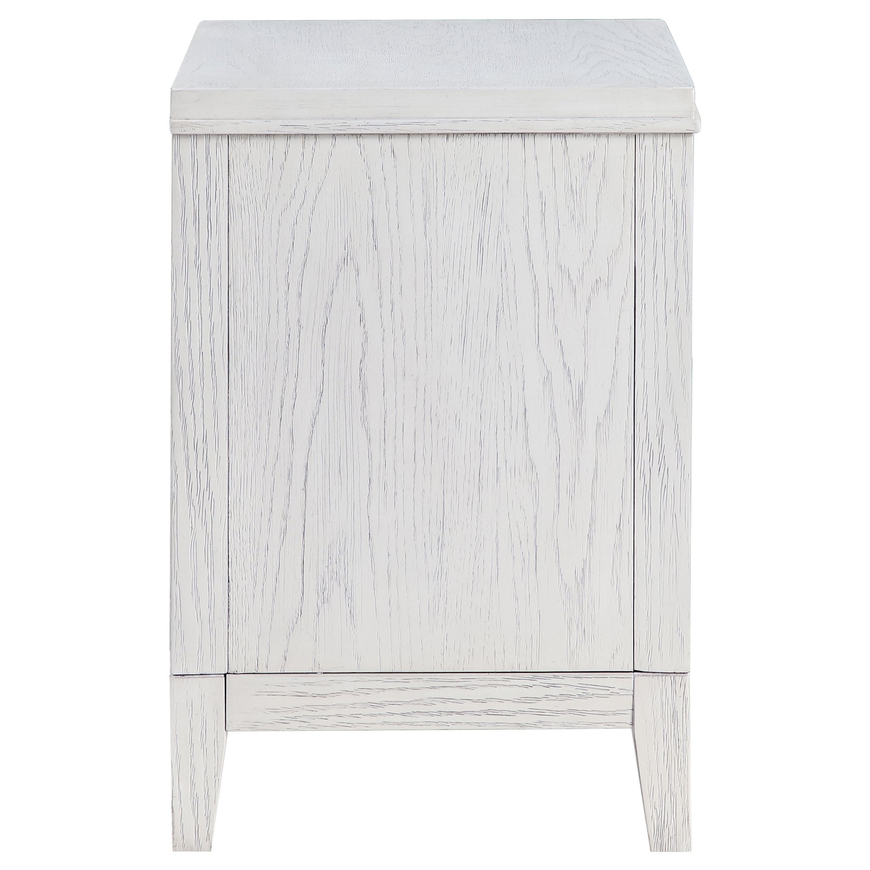 Marielle Distressed White Nightstand - Ornate Home