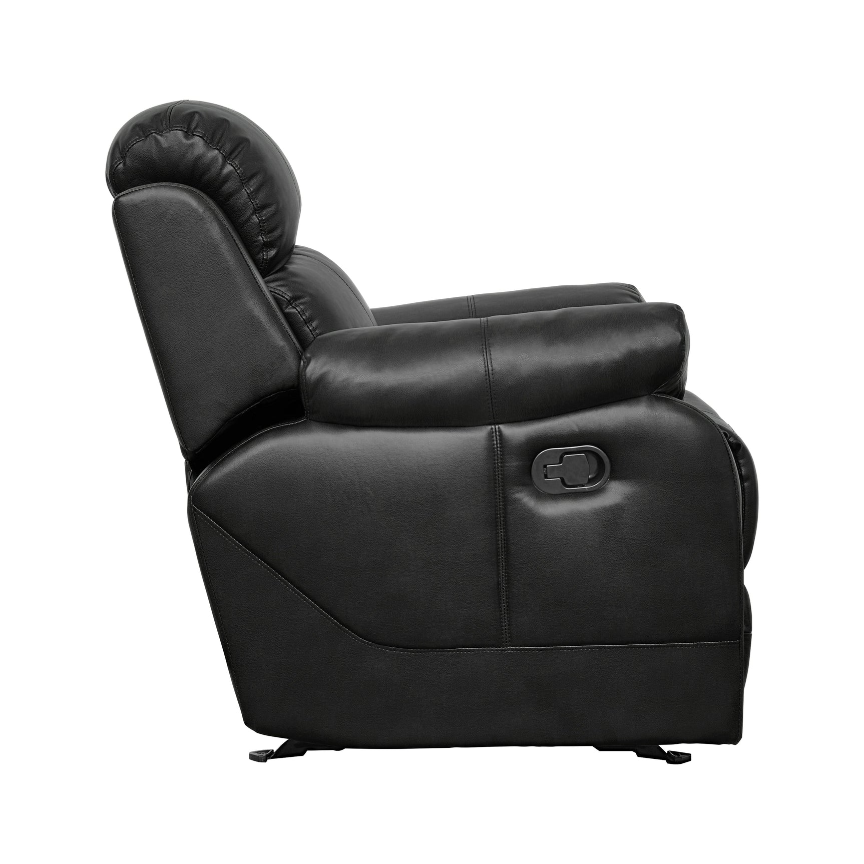 Marille Black Reclining Chair - Ornate Home