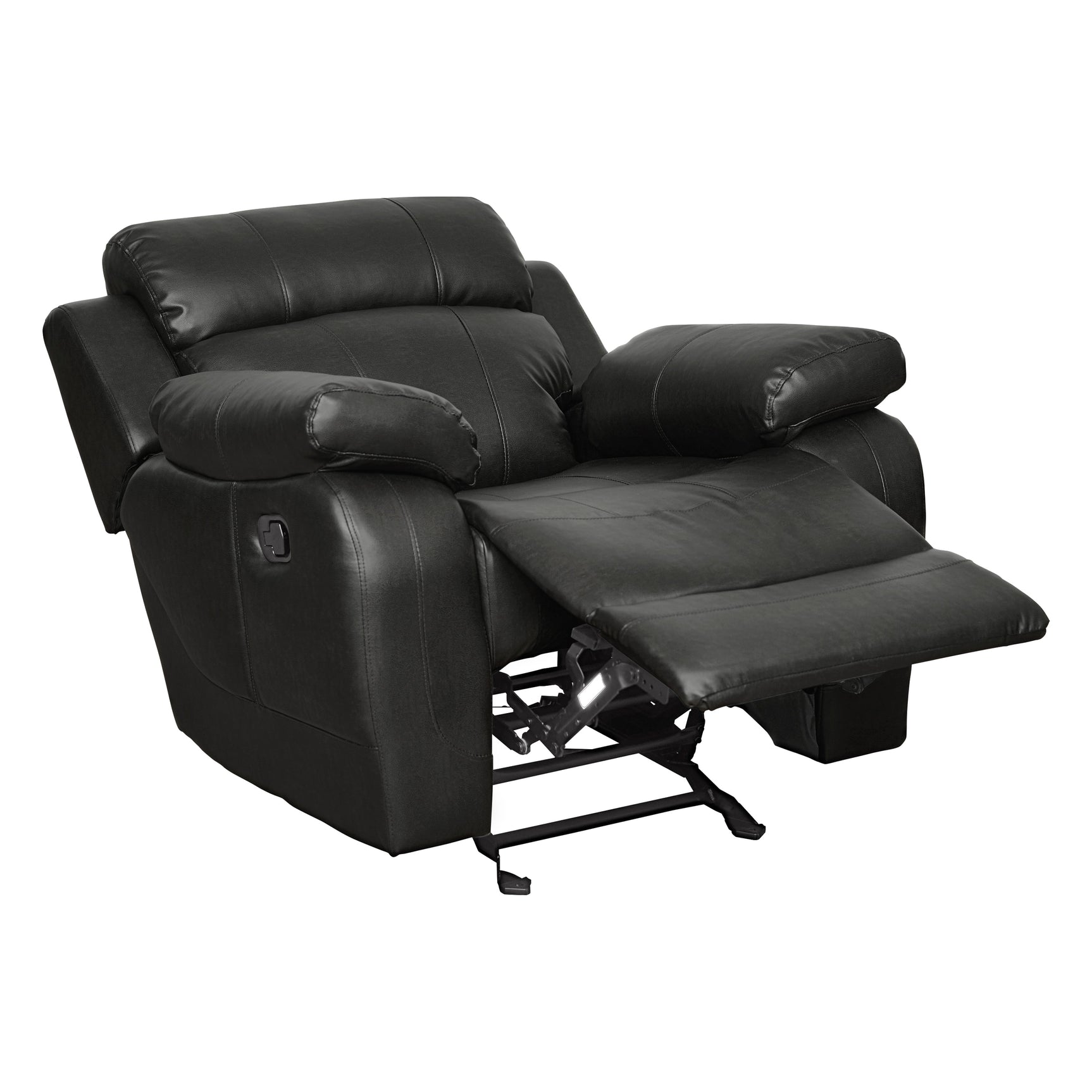 Marille Black Reclining Chair - Ornate Home