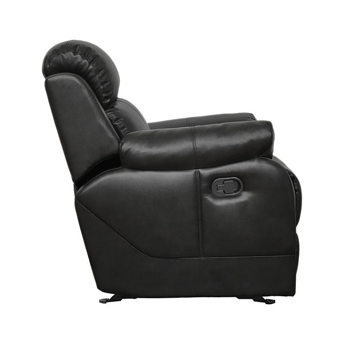 Marille Black Reclining Chair - Ornate Home