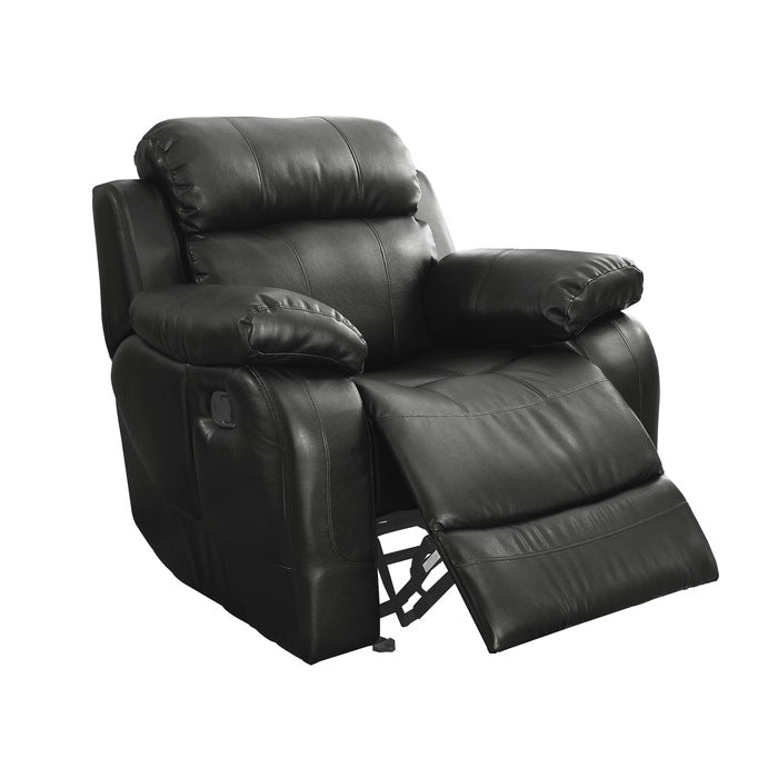 Marille Black Reclining Chair - Ornate Home