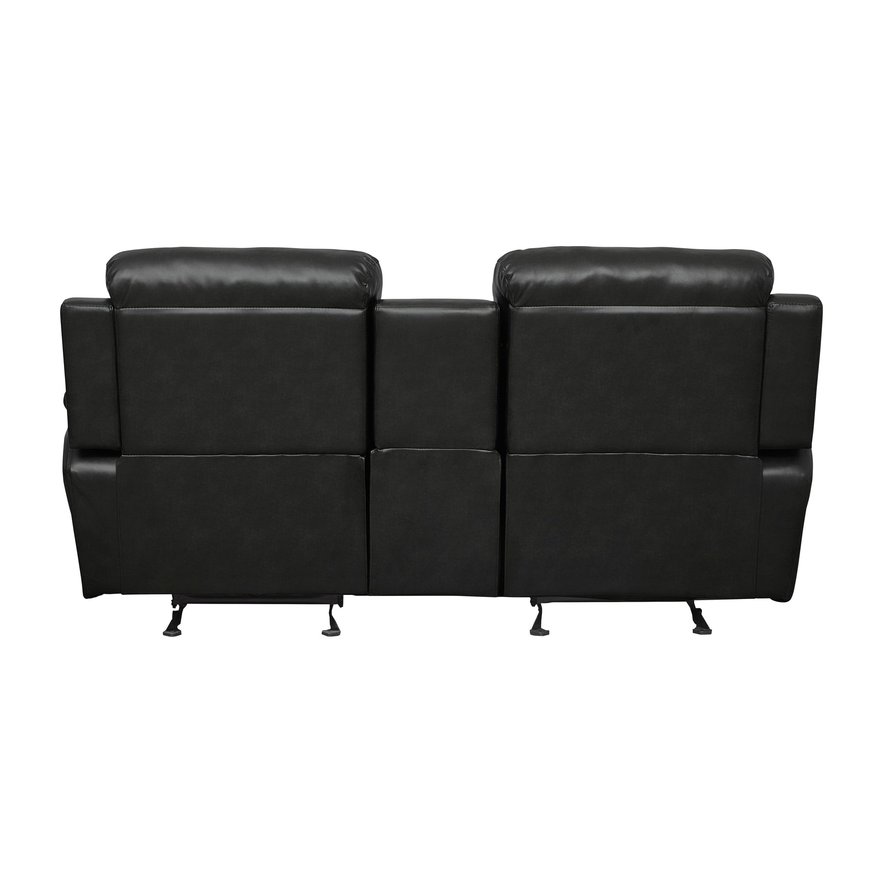 Marille Black Reclining Loveseat - Ornate Home