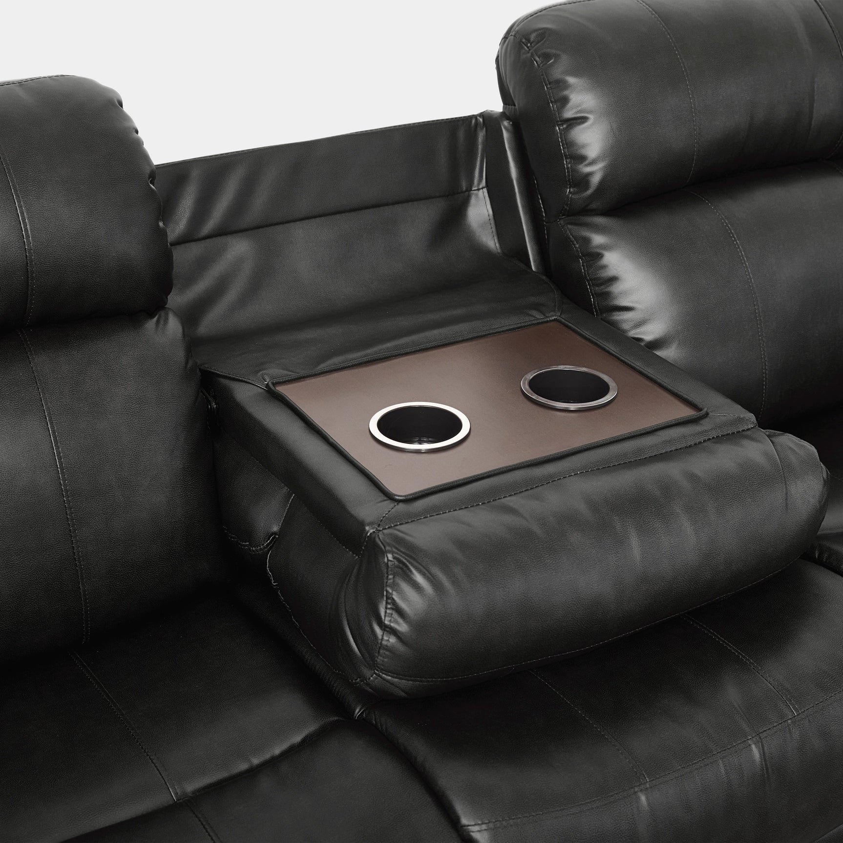 Marille Black Reclining Sofa - Ornate Home