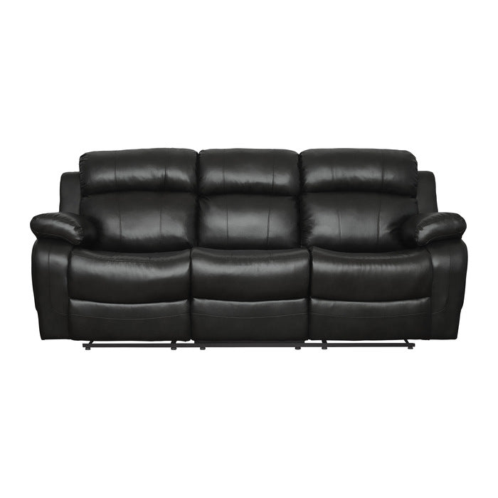 Marille Black Reclining Sofa - Ornate Home