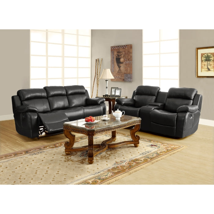 Marille Black Reclining Sofa - Ornate Home