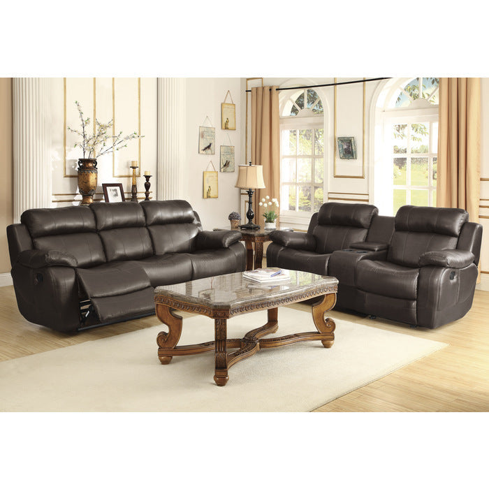 Marille Brown Reclining Sofa - Ornate Home