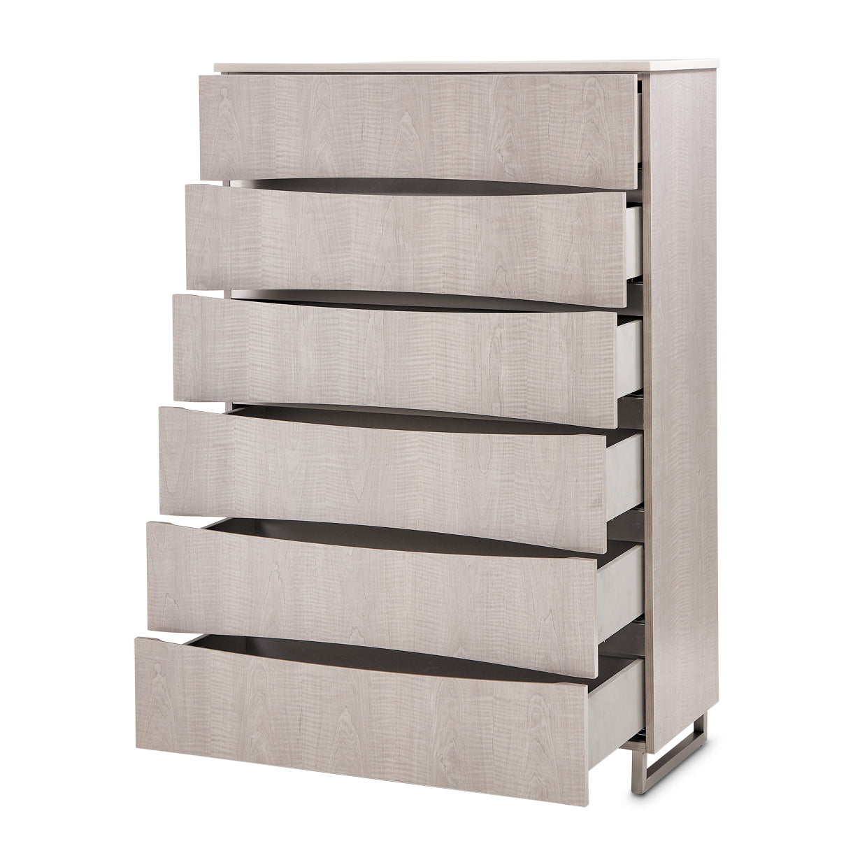 Marin Greige 6-Drawer Chest - Ornate Home