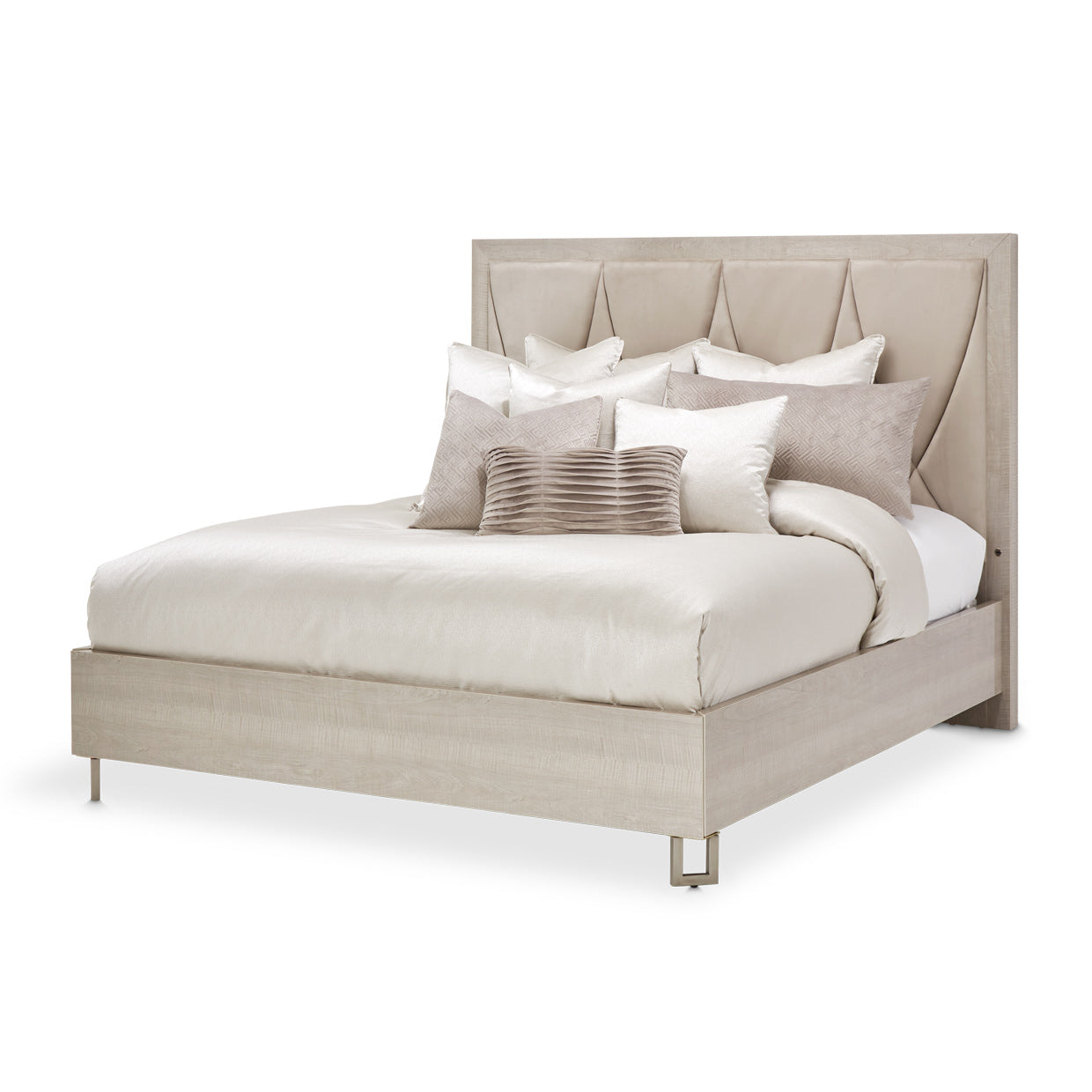 Marin Greige/Glacier Panel Bed - Ornate Home
