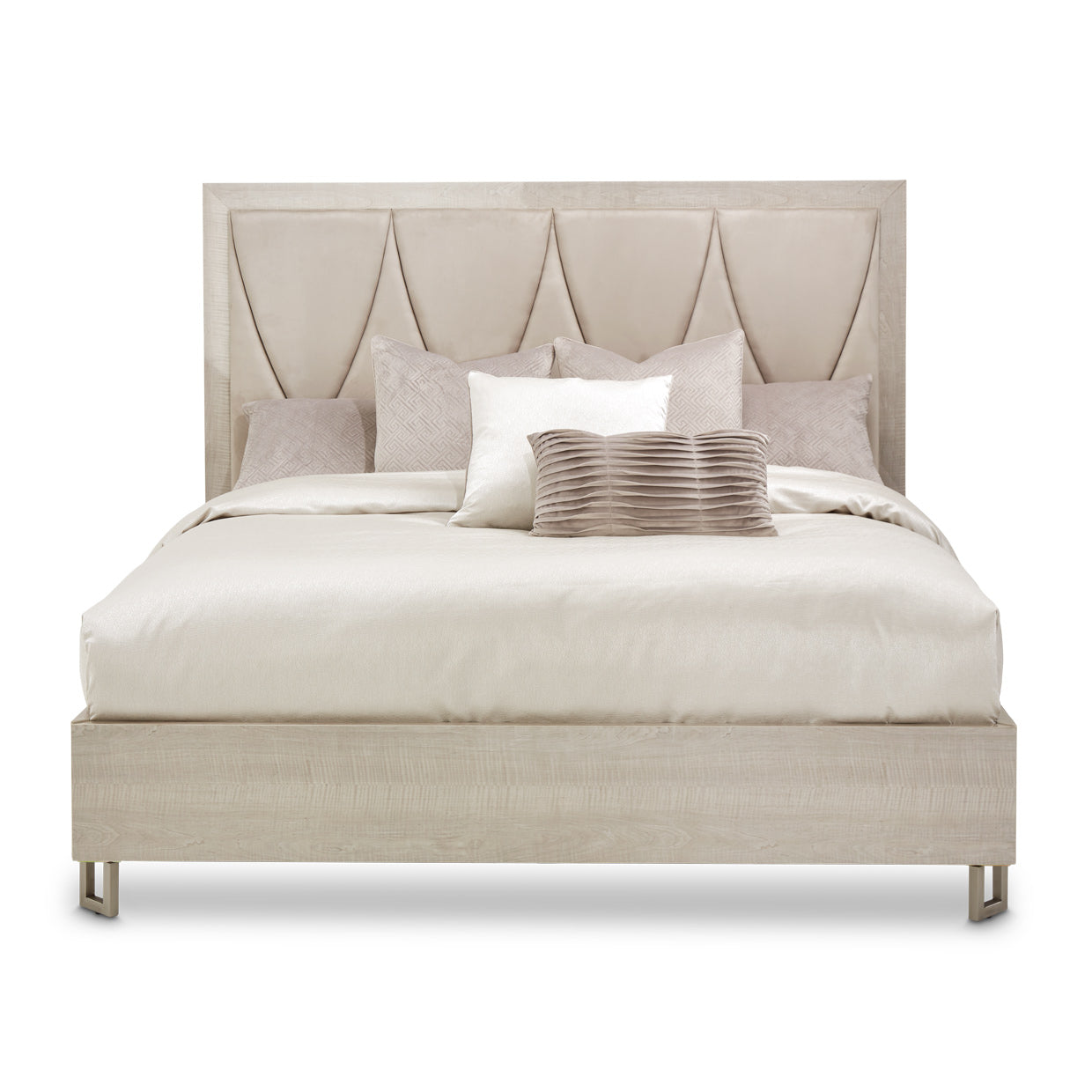 Marin Greige/Glacier Panel Bed - Ornate Home