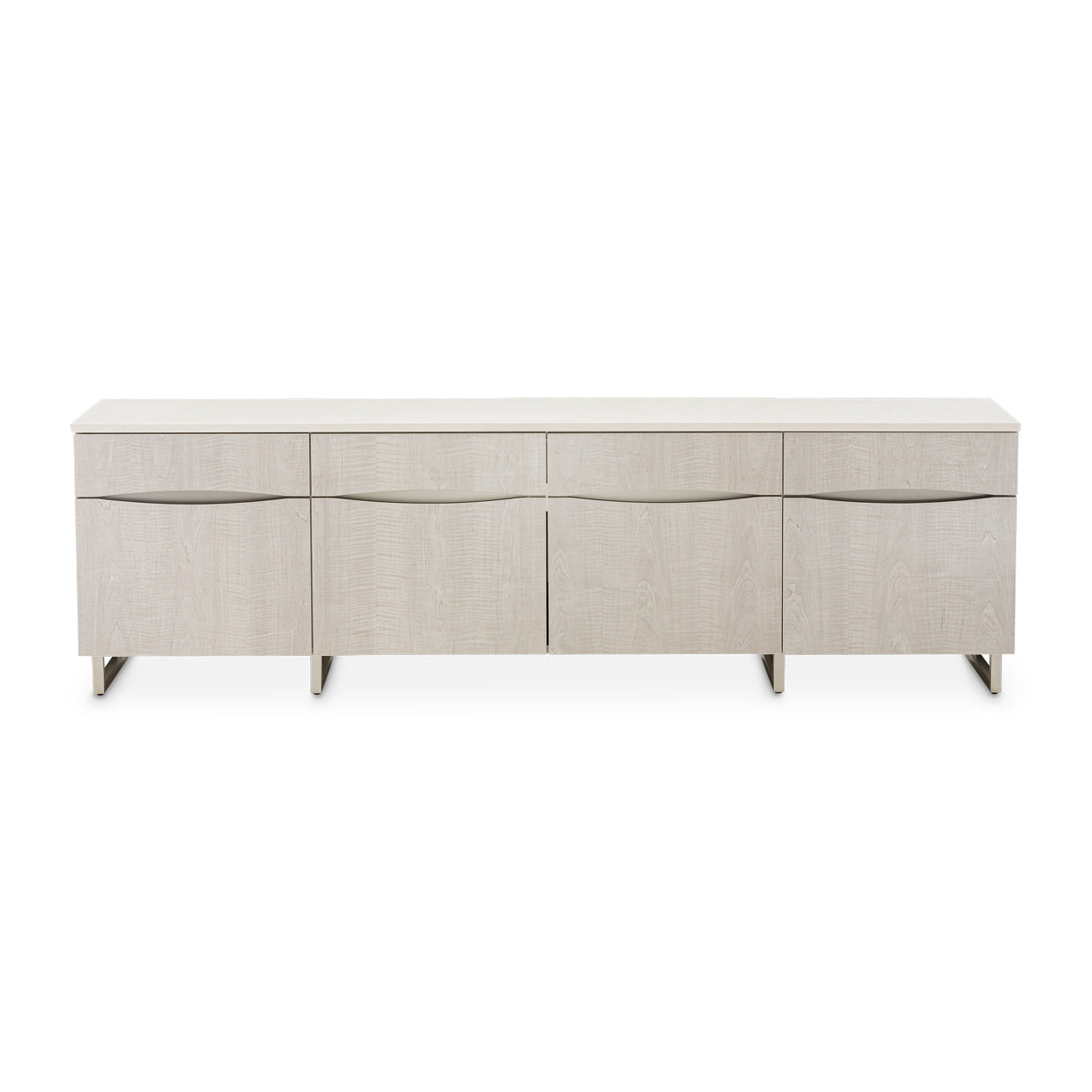 Marin Greige Media Cabinet - Ornate Home