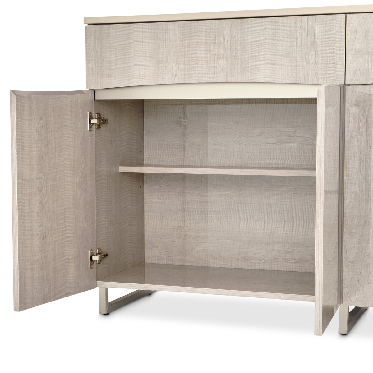 Marin Greige Sideboard with Mirror