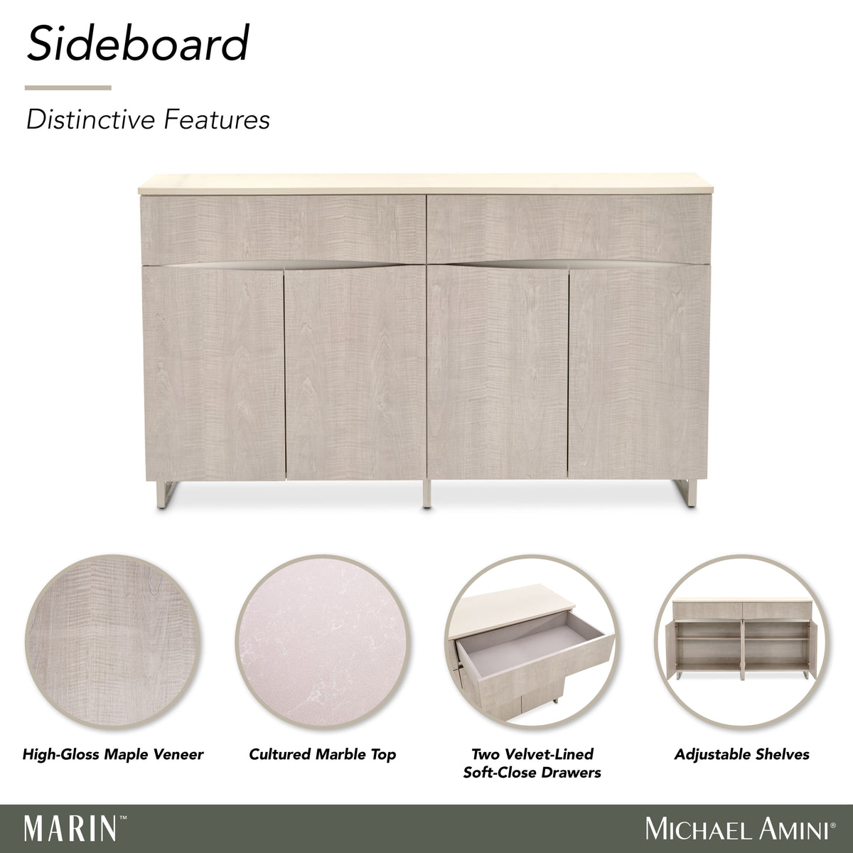 Marin Greige Sideboard