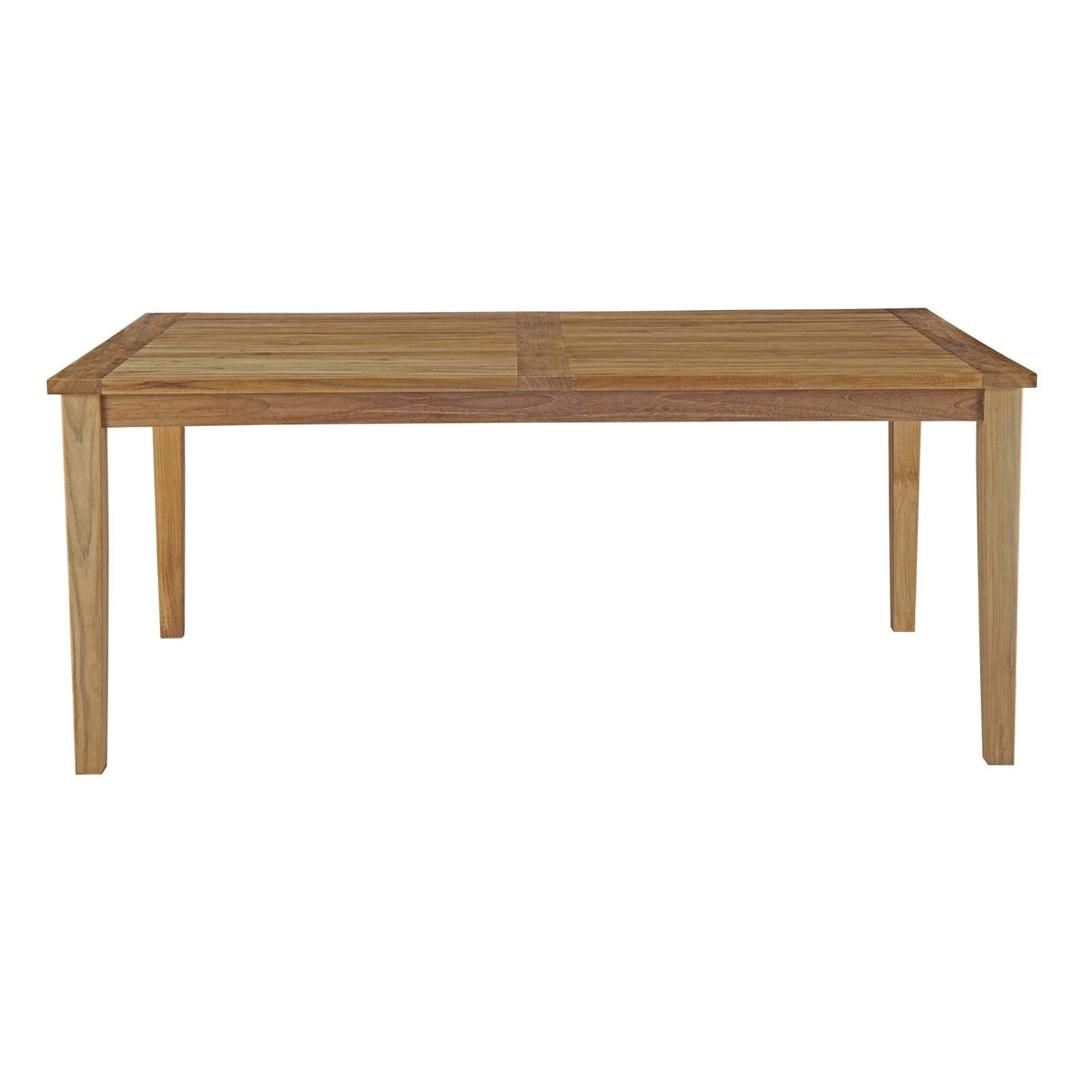 Marina Natural 72" Outdoor Patio Teak Dining Table - Ornate Home