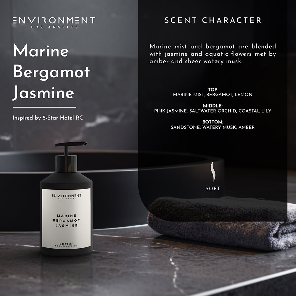Marine | Bergamot | Jasmine Lotion (Inspired by The Ritz Carlton Hotel®) - Ornate Home