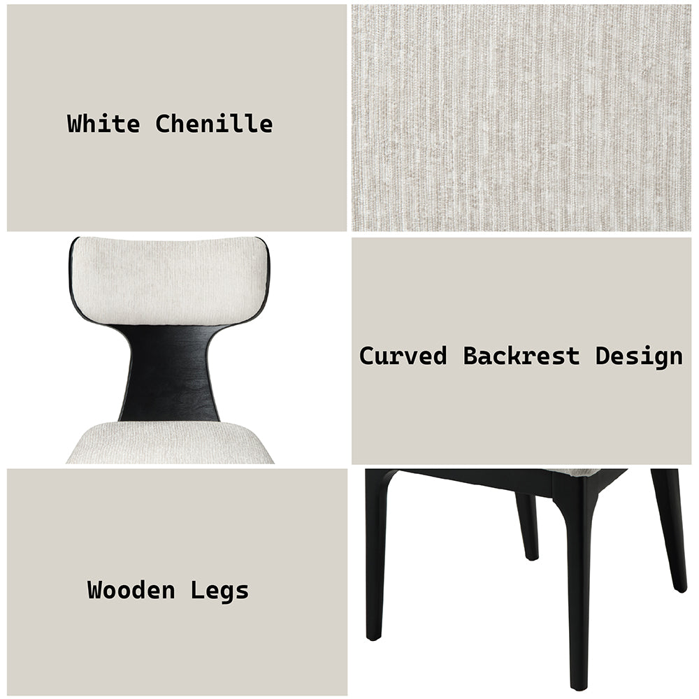 Marioly White Side Chair (Set of 2) - Ornate Home