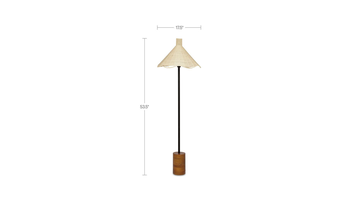 Maris Off White Floor Lamp - Ornate Home
