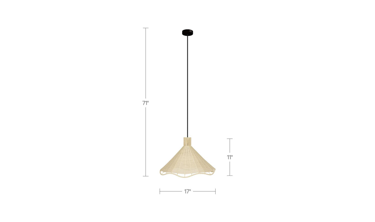 Maris Off White Pendant Lamp - Ornate Home