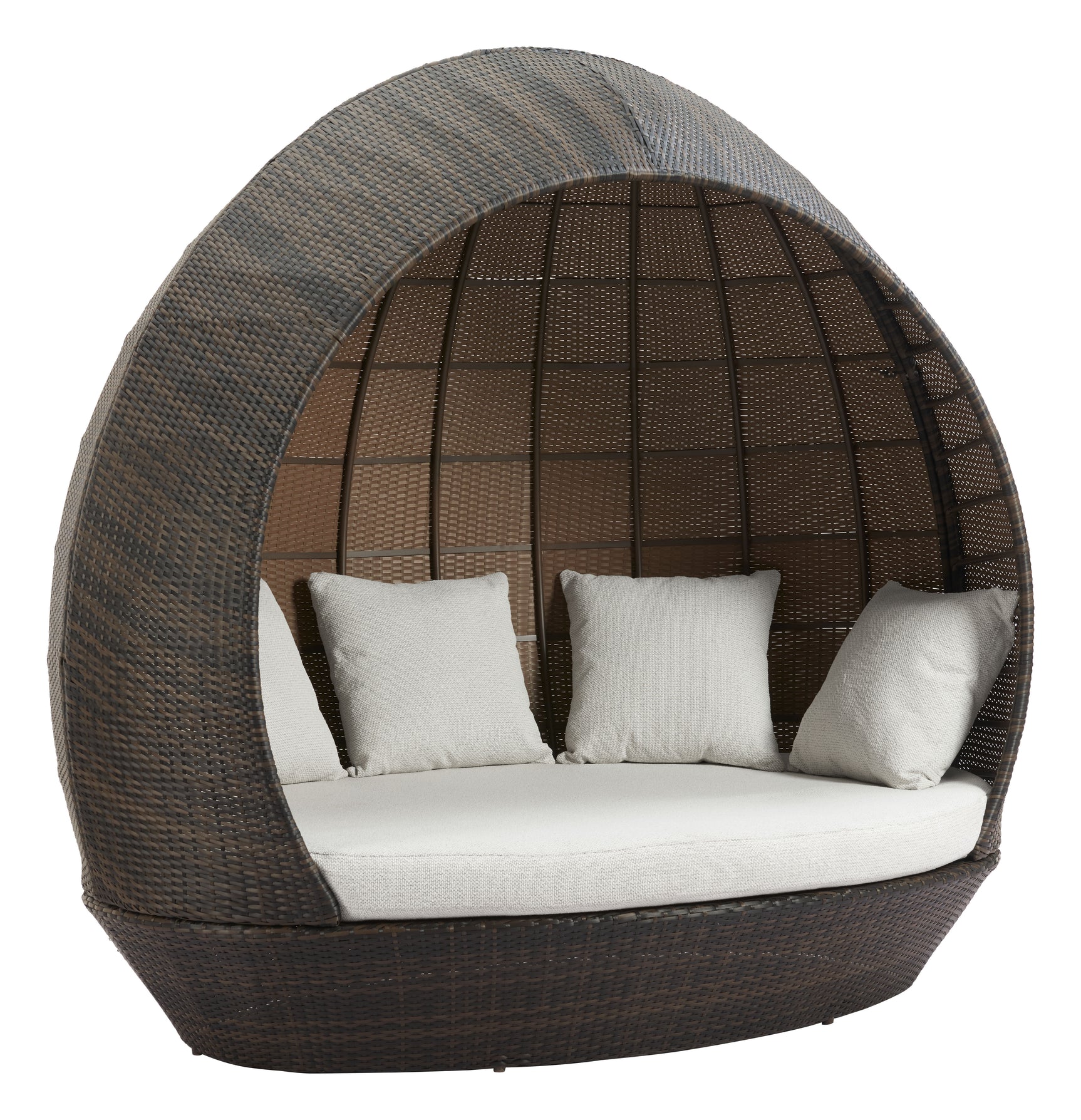 Marisol Brown & Beige Beach Daybed