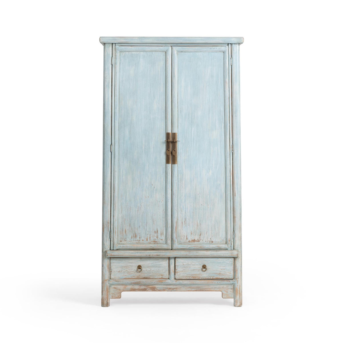 Marisol Ocean Mist 2-Drawer 2-Door Tall Cabinet
